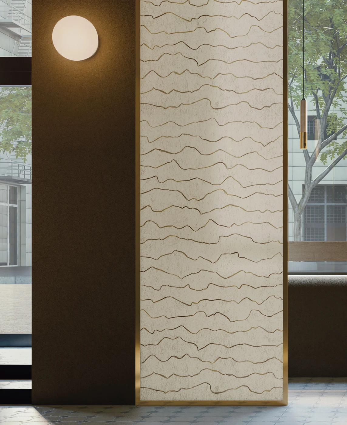Undulating lines