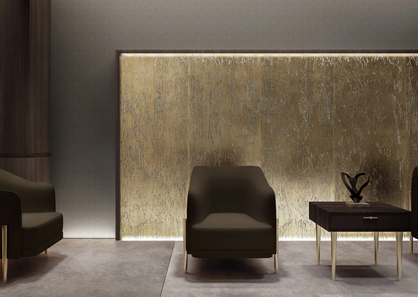 Fine linear texture