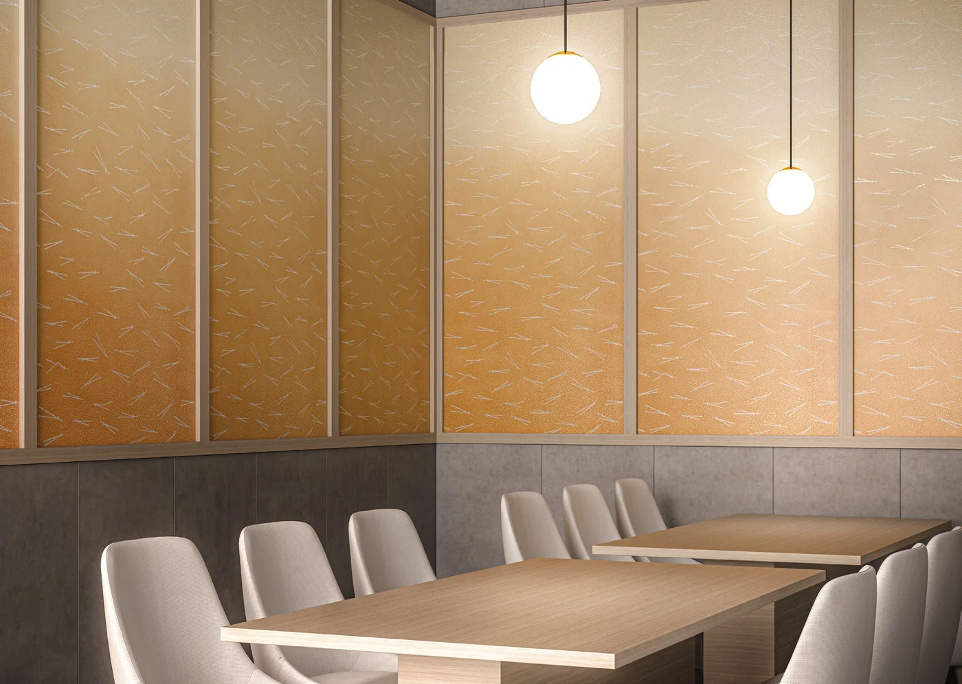 Delicate tonal pattern